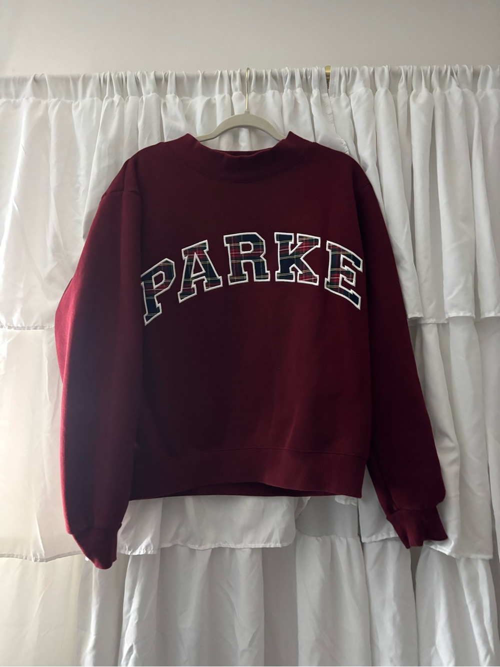 Parker Women's Burgundy Pullover Sweatshirt
